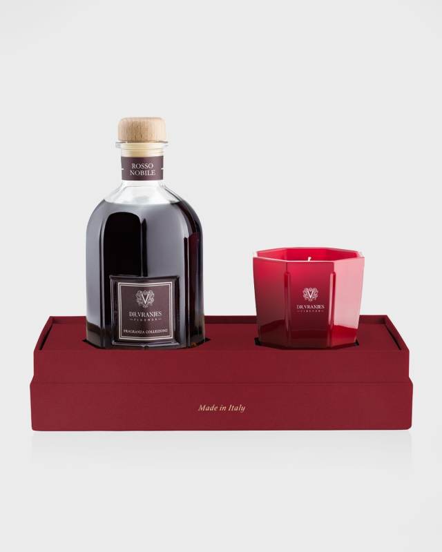 Rosso Nobile Diffuser and Tourmaline Candle Gift Box